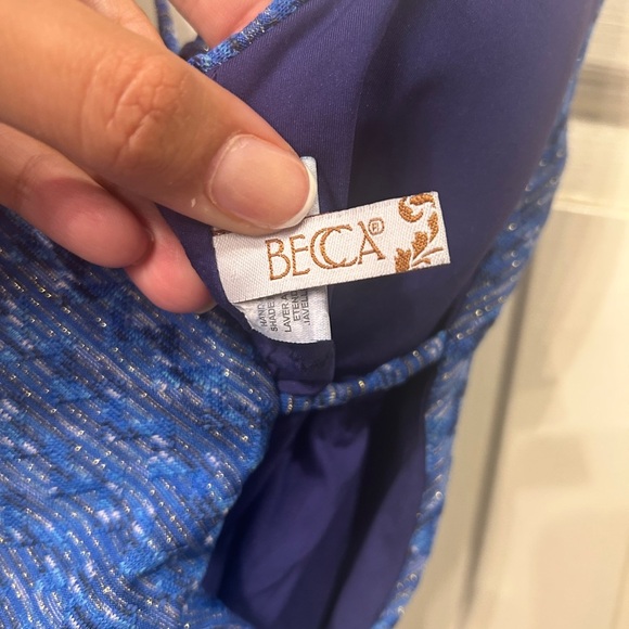 Becca by Rebecca Virtue Sundance Elizabeth 1 Pc Starry Night Swimsuit size M - Picture 4 of 8